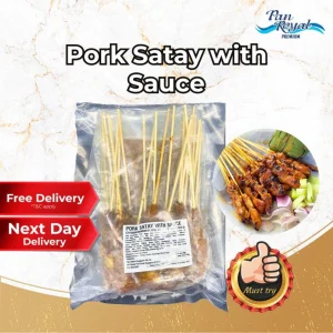 Frozen Pork Satay Stick with Sauce 20 pcs